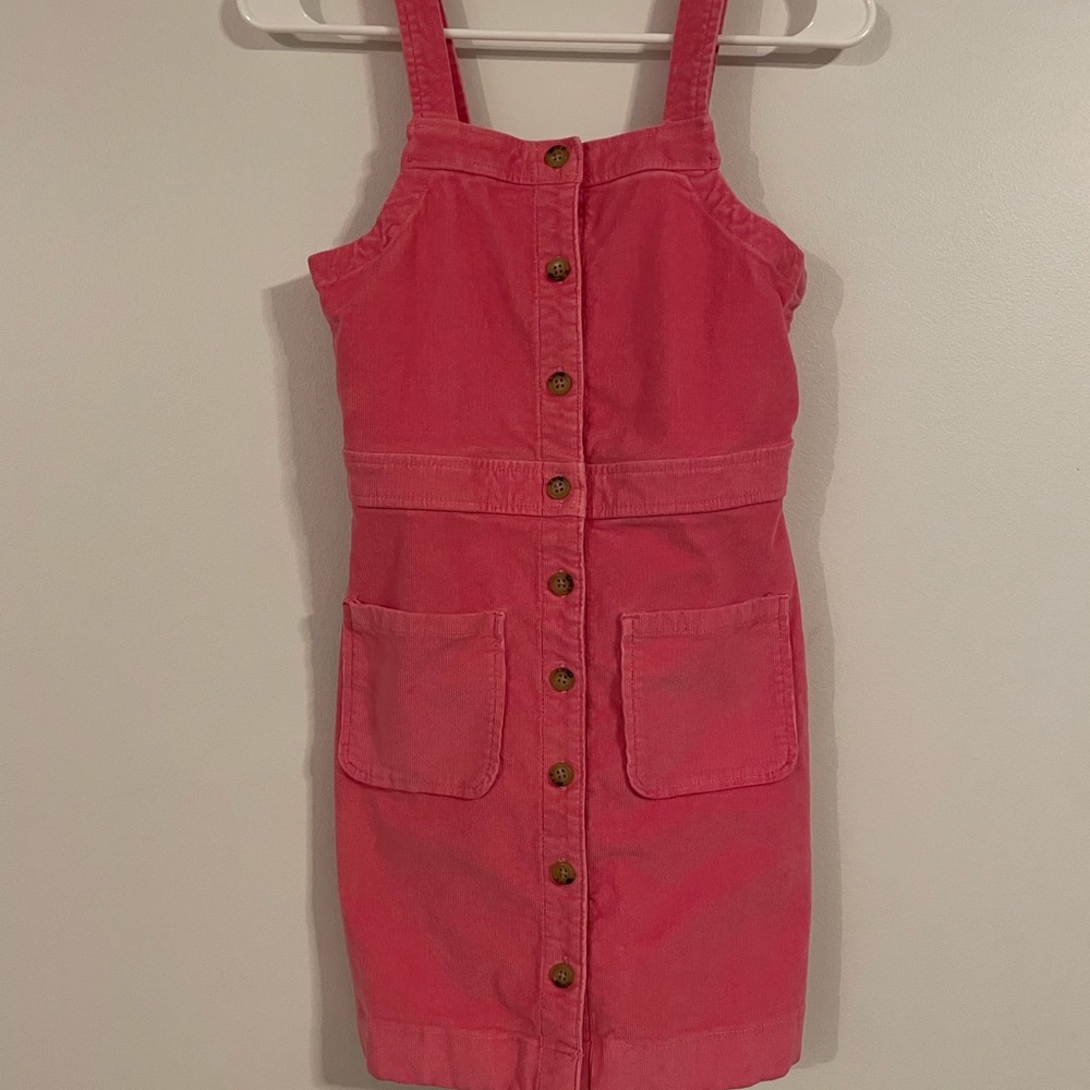 Dark pink corduroy dress. Casual. In great condition.